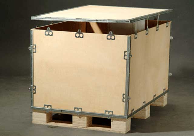 出口金屬包邊木箱